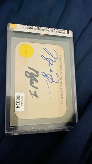 RARE THE ONLY ONE KNOWN TO EXIST 1/1 Only One With Both Autographs 2