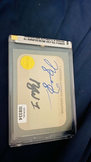 RARE THE ONLY ONE KNOWN TO EXIST 1/1 Only One With Both Autographs 6