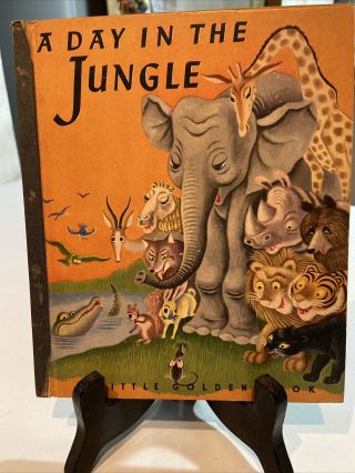 A Day In The Jungle Little Golden Book 1943 Simon & Schuster