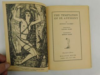 The Temptation of St Anthony Gustave Flaubert Illus Mahlon Blaine Vintage Book 2