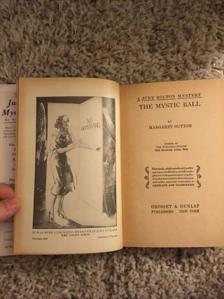 A Judy Bolton Mystery “The Mystic Ball” Margaret Sutton 1934 HCDJ 3
