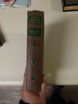 1936 World’s Greatest Literature Moby Dick Melville Hardback Book Vol 17