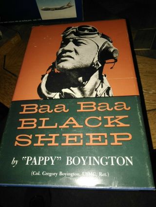 Pappy Boyington: Baa Baa Black Sheep Signed By The Author 1st Hc Book