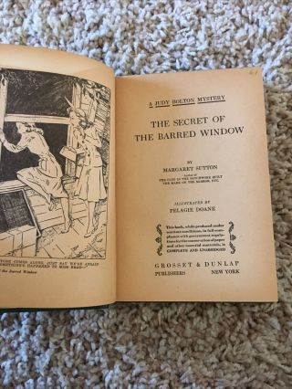 A Judy Bolton Mystery - The Secret of the Barred Window - No.  16 by Margaret Sutton 3