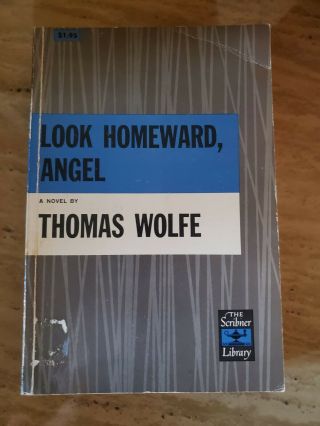 Look Homeward,  Angel By Thomas Wolfe Scribner Library Paperback 1957