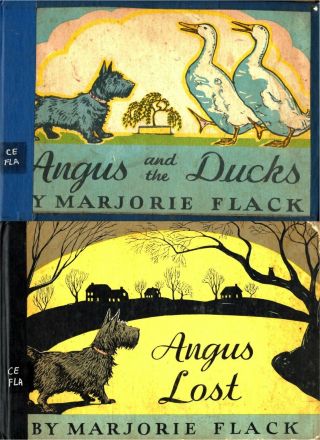 Angus The Scotty 2 Vol.  Book Set By Marjorie Flack,  Acceptable