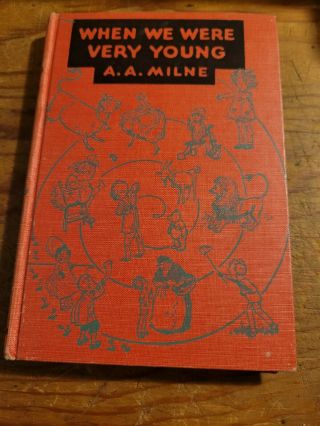 When We Were Very Young By A A Milne 1950 Vintage Childrens Book