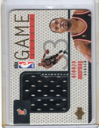 1997/98 Upper Deck Game Jersey Card Alonzo Mourning Tough 1:2500 Packs