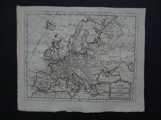 1776 De Laporte Atlas Brion Map Europe - Carte De L 
