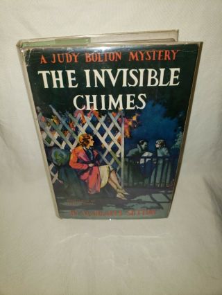 1932 Judy Bolton Mystery The Invisible Chimes Margaret Sutton G&d Book W/ Dj