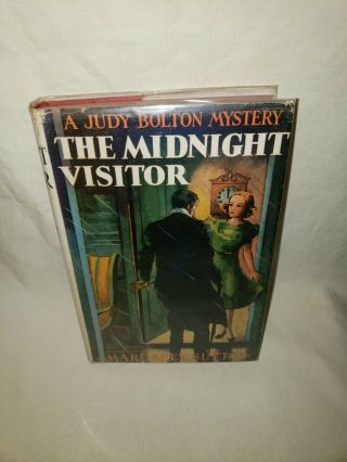 1939 Judy Bolton Mystery The Midnight Visitor Margaret Sutton G&d Book W/ Dj