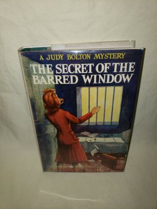 1943 Judy Bolton Mystery The Secret Of The Barred Window Sutton G&d Book W Dj