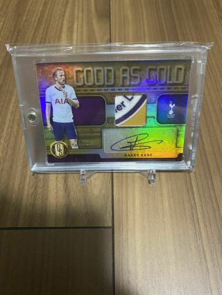 2019 - 2020 Panini Gold Standard Soccer " Good As Gold " Harry Kane Patch Auto 8/10