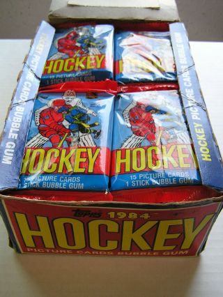 1984 - 85 Topps Hockey Wax Box