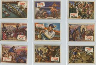 1954 Topps Scoops Complete Complete Set Of 156 Cards Babe Ruth -