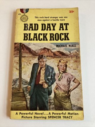 Bad Day At Black Rock Michael Niall Vintage Movie Gga Paperback Spencer Tracy