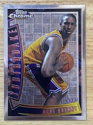 1996 - 97 Kobe Bryant Topps Chrome Youthquake Rookie Card Yq15
