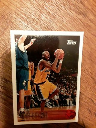 1996 - 97 Topps 138 Kobe Bryant Rookie Card Rc Lakers Most Wanted