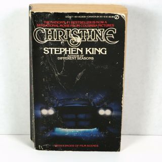 Christine By Stephen King 1983 Vintage Movie Tie - In Paperback Second Printing
