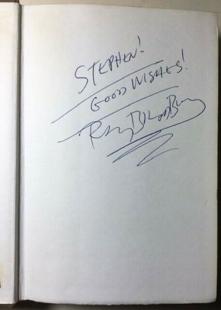 Signed Ray Bradbury Long After Midnight Hardcover With Photo