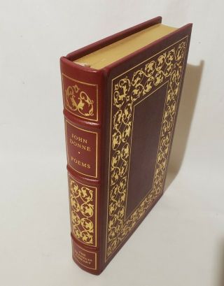 John Donne Poems The Franklin Library 1978 Ltd Ed 100 Greatest Books Leather