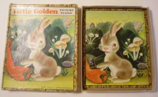Little Golden Picture Puzzle,  Lively Little Rabbit,  1943,  Uncommon