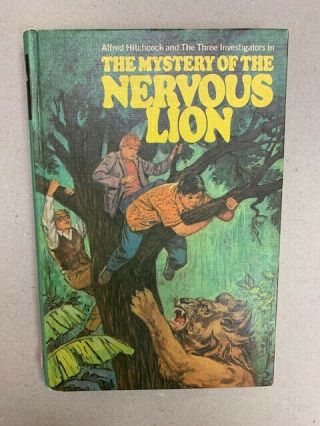 Alfred Hitchcock And Three Investigators 16 Mystery Of The Nervous Lion 1st Ed