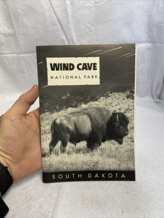 Vintage “wind Cave,  National Park” Brochure - Map / South Dakota 19