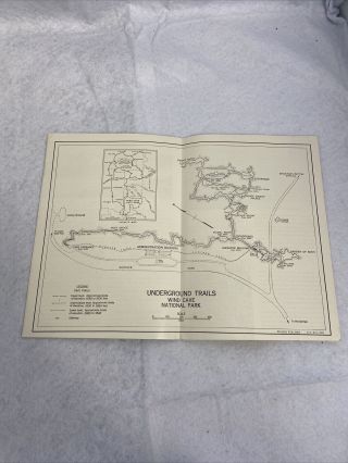 Vintage “Wind Cave,  National Park” Brochure - Map / South Dakota 19 2