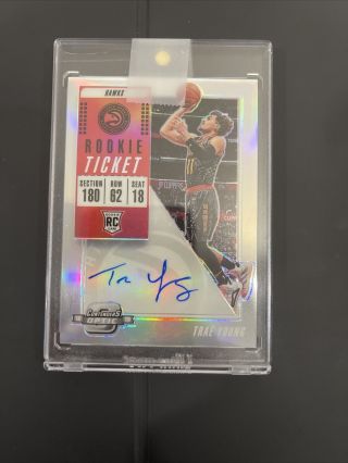 Trae Young Contenders Optic Rookie Auto