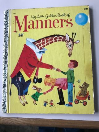 Vintage My Little Golden Book Of Manners Richard Scarry 460
