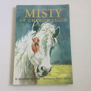 Vintage 1971 " Misty Of Chinoteague " By Marguerite Henry Softcover