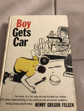 Road Rocket By Henry Gregor Felsen “boy Gets Car.  ” Hard Cover 1960