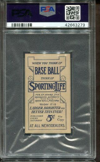 1911 M116 Sporting Life Eddie Collins PSA 6,  Pastel Background Phila.  Amer. 2