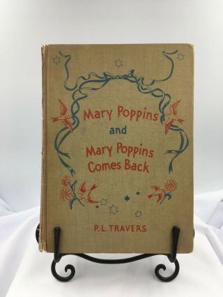 1939 Printing - Mary Poppins And Mary Poppins Comes Back - P.  L.  Travers