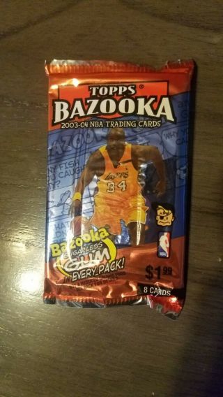 2003 - 2004 Topps Bazooka Basketball LeBron James ROOKIE season 2
