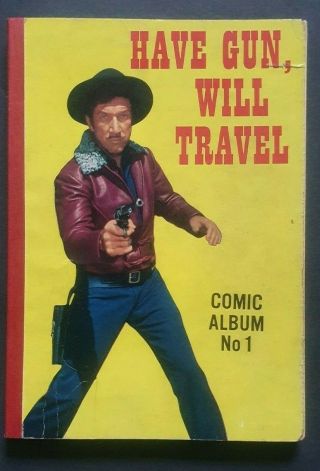 Rare Vintage Have Gun,  Will Travel Comic Album No 1 C1959 Children 