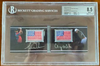 2014 Ud Black Tiger & Cheyenne Woods Pride Of A Nation Auto Patch /35 Bgs 8.  5