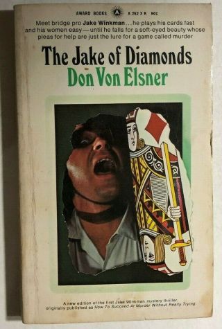 The Jake Of Diamonds By Don Von Elsner (1963) Award Mystery Pb