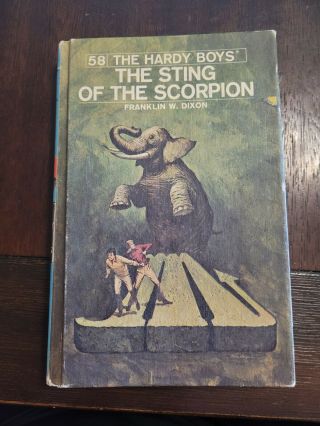 Hardy Boys 58 The Sting Of The Scorpion Franklin W Dixon First Edition Book