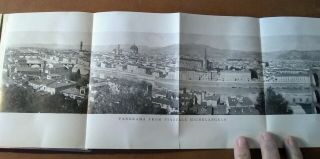 1915 Artistic Guide to Florence and It ' s Environs w Foldout Map & Panorama 3