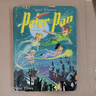 1952 Peter Pan Walt Disney Authorized Edition Hardcover With Dust Jacket