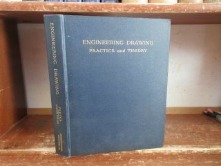 Old Engineering Drawing Book Mechanical Geometry Tools Machine Parts Letters,