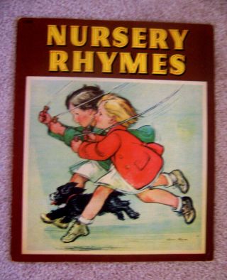 Vintage 1942 Nursery Rhymes Book - Illustrated By Vernon Thomas