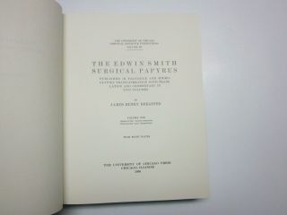 The Edwin Smith Surgical Papyrus - Classics Of Surgery Library - Leather - Private Prt