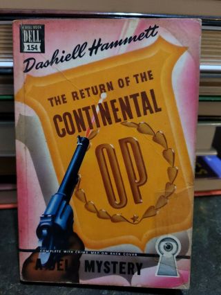 Dashiell Hammett - Return Of The Continental Op - Dell 154 - Mapback 1st Thus