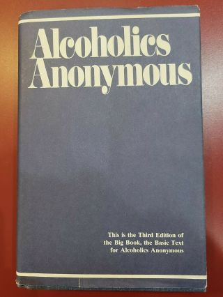 Alcoholics Anonymous Hcdj Aa Big Book 3rd Edition 61st Printing 1976 / 1998