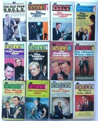 The Man From Uncle 12 Ace Vintage Paperbacks 1 2 3 4 5 6 7 8 9 11 15 19 Tv
