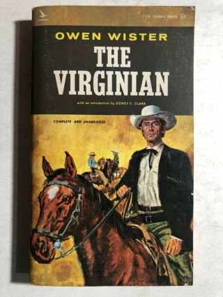 The Virginian By Owen Wister (1964) Airmont Western Pb