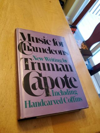 Music For Chameleons,  First Edition 1980,  By Truman Capote,  Hcdj